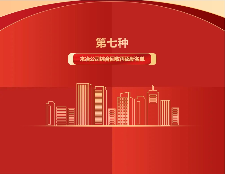 第七種！來冶公司綜合回收再添新名單