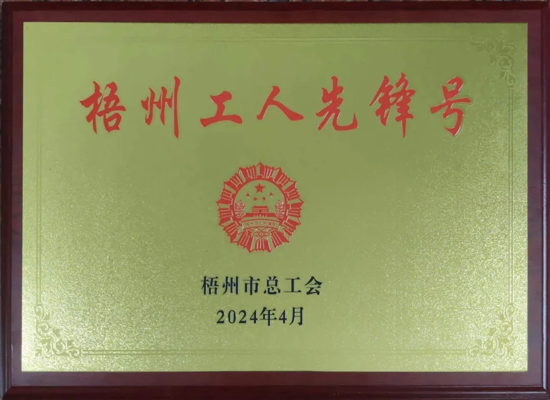 這個(gè)班組不一般！佛子公司古益選廠(chǎng)磨浮甲班榮獲“梧州工人先鋒號(hào)”榮譽(yù)稱(chēng)號(hào)